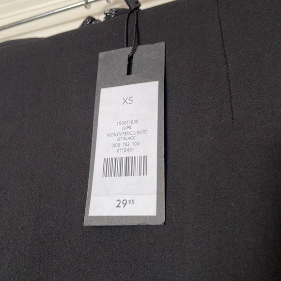 NWT Dynamite Jupe Woven Pencil Skirt in Jet Black High Waisted - Picture 3 of 9